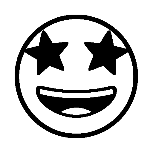 Star-Struck as drawn by Noto Emoji in 14.0