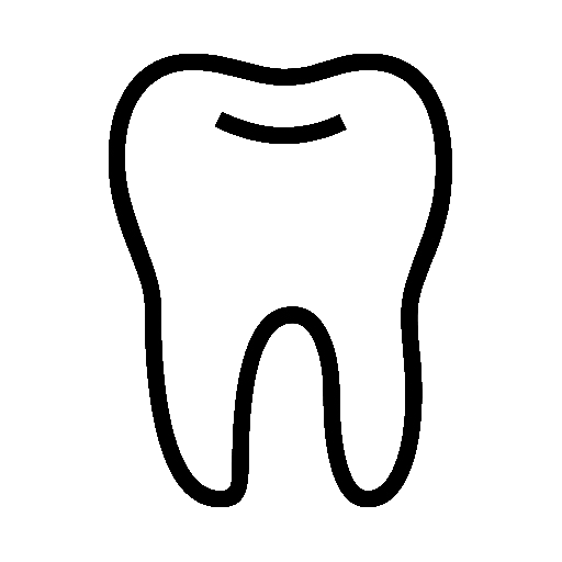 Tooth as drawn by Noto Emoji in 14.0