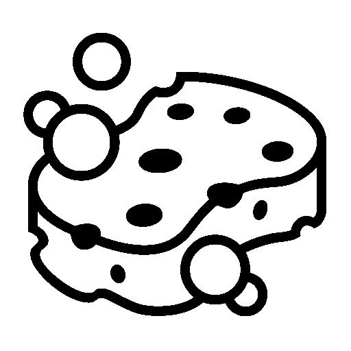 Sponge as drawn by Noto Emoji in 14.0