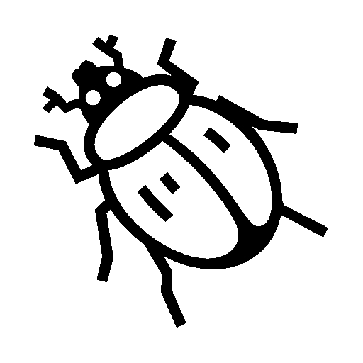 Beetle as drawn by Noto Emoji in 14.0
