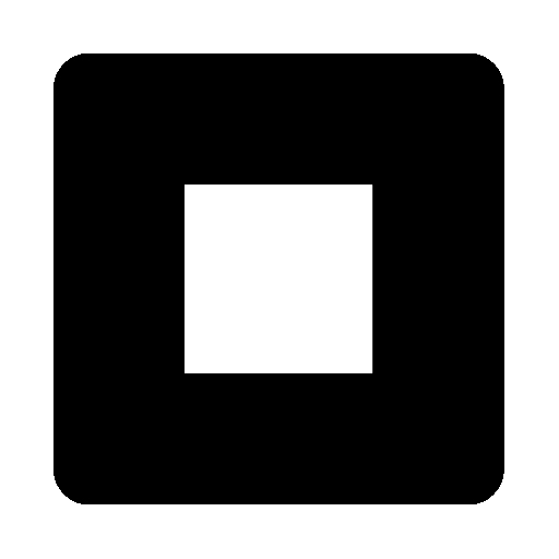 Stop Button as drawn by Noto Emoji in 14.0