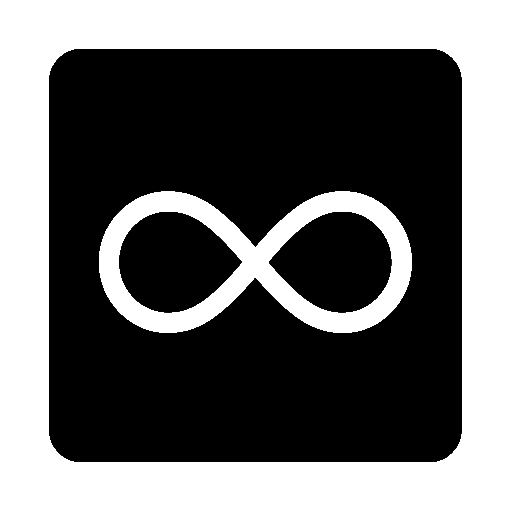 Infinity as drawn by Noto Emoji in 14.0