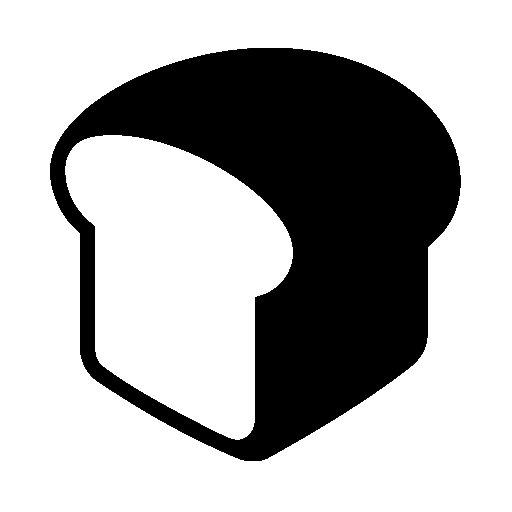 Bread as drawn by Noto Emoji in 15.0
