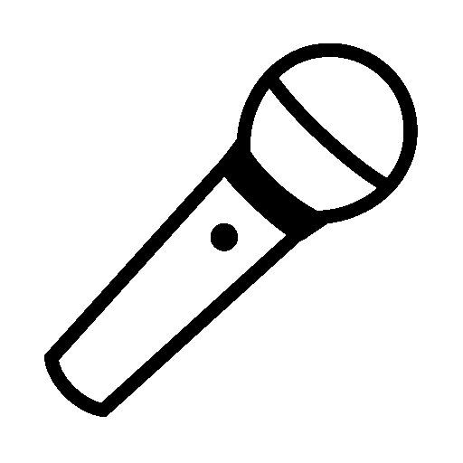 Microphone as drawn by Noto Emoji in 15.0