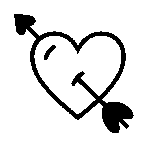 Heart with Arrow as drawn by Noto Emoji in 15.0