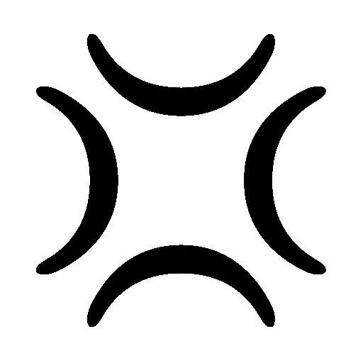 Anger Symbol as drawn by Noto Emoji in 15.0