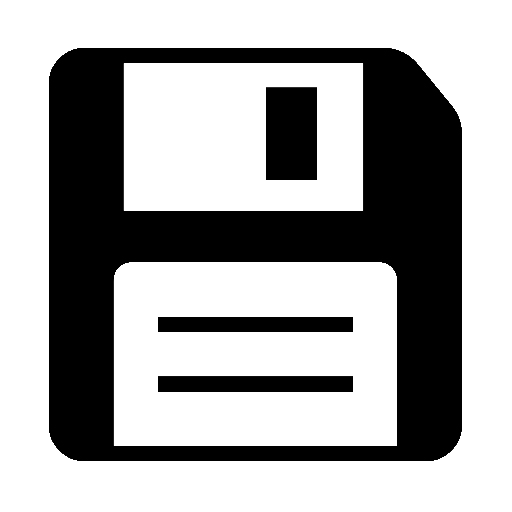 Floppy Disk as drawn by Noto Emoji in 15.0