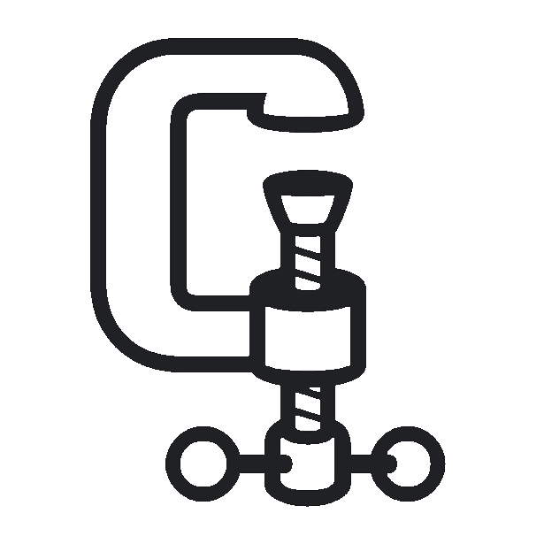 Clamp as drawn by Noto Emoji in 15.0