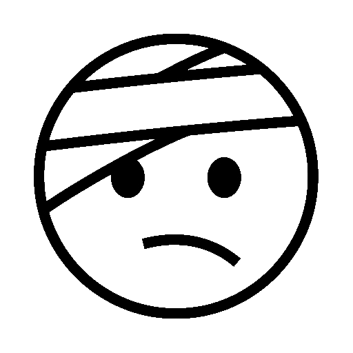 Face with Head-Bandage, the design in this release