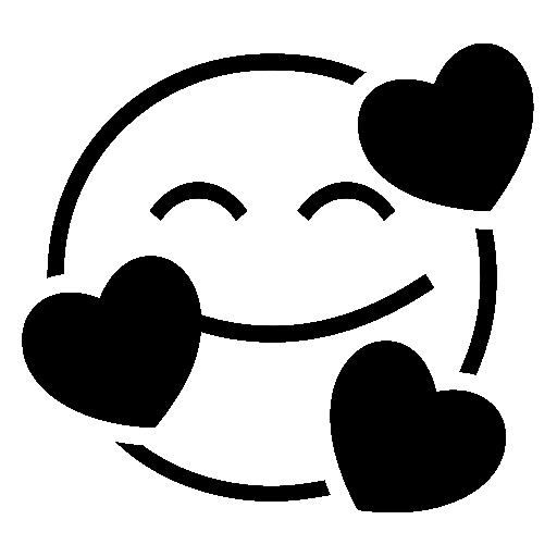 Smiling Face with Hearts as drawn by Noto Emoji in 15.0