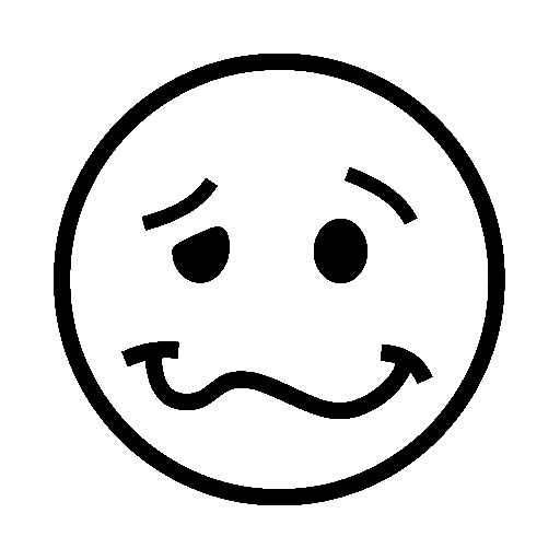 Woozy Face as drawn by Noto Emoji in 15.0