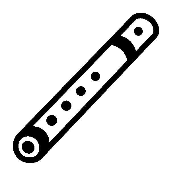Flute as drawn by Noto Emoji in 15.0