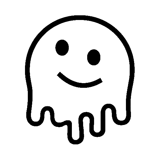 Melting Face as drawn by Noto Emoji in 15.0