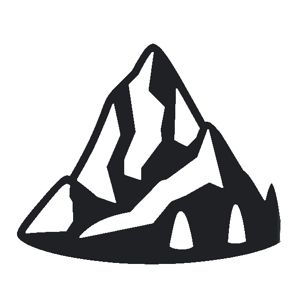 Mountain as drawn by Noto Emoji in 15.0