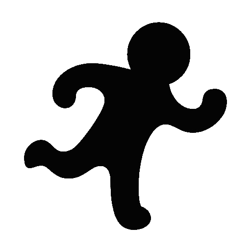 Person Running Facing Right, the design in this release