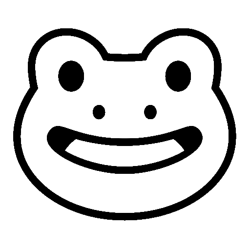 Rana as drawn by Noto Emoji in 15.1