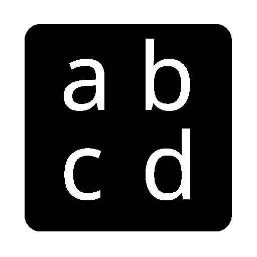 Input Latin Lowercase as drawn by Noto Emoji in 15.1