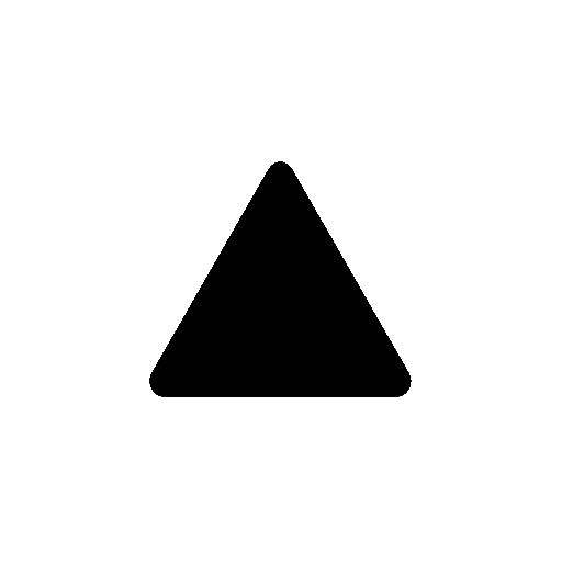 Red Triangle Pointed up as drawn by Noto Emoji in 15.1