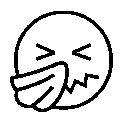 Sneezing Face as drawn by Noto Emoji in 15.1