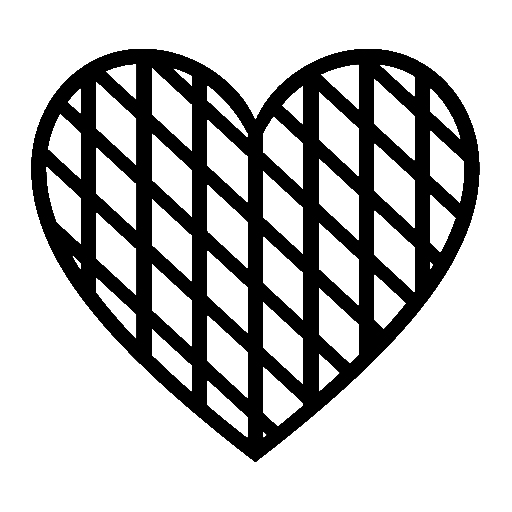 Orange Heart as drawn by Noto Emoji in 15.1
