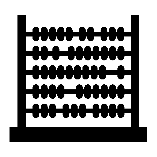 Abacus as drawn by Noto Emoji in 15.1