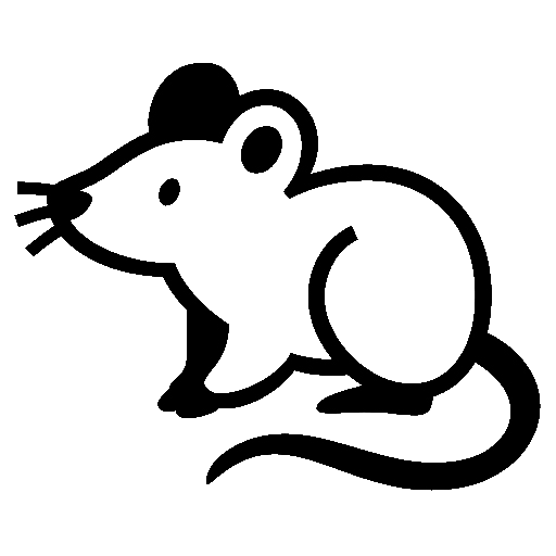 Rat as drawn by Noto Emoji in 16.0