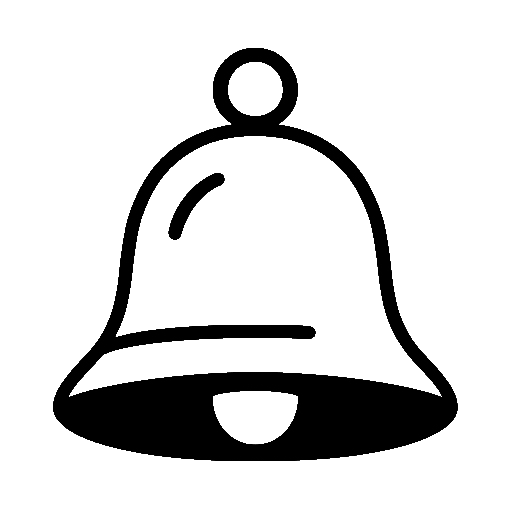 Bell as drawn by Noto Emoji in 16.0