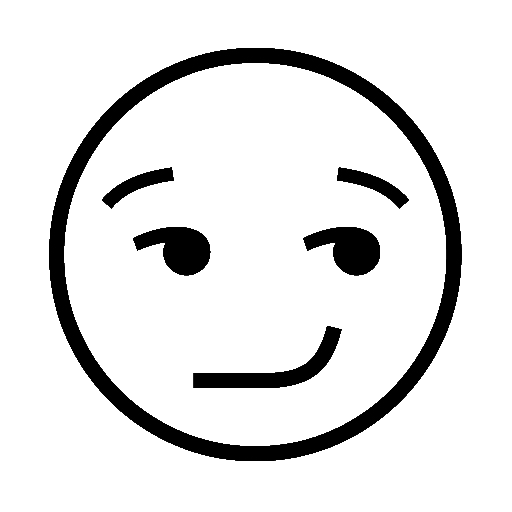 Smirking Face as drawn by Noto Emoji in 16.0