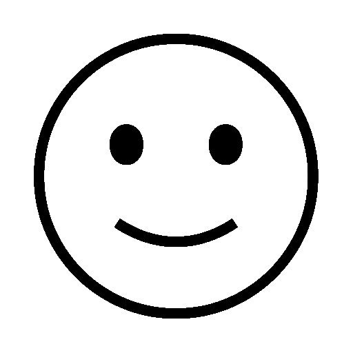 Slightly Smiling Face as drawn by Noto Emoji in 16.0
