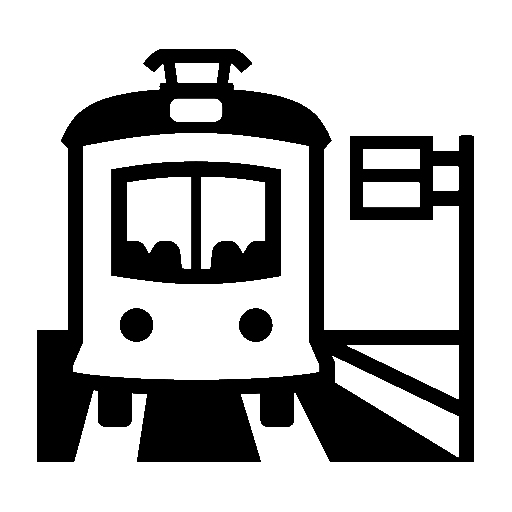 Station as drawn by Noto Emoji in 16.0