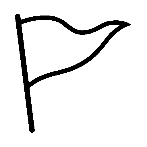 Triangular Flag as drawn by Noto Emoji in 16.0