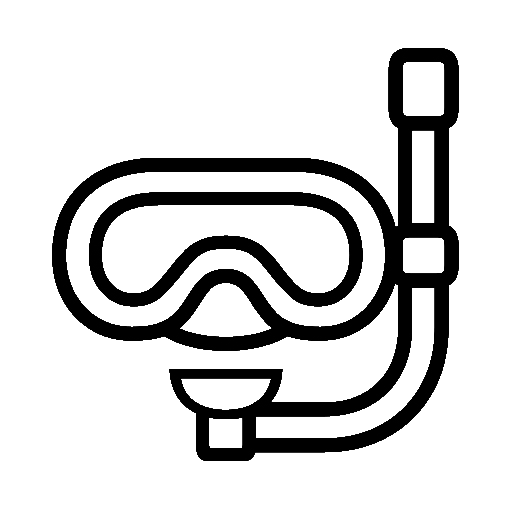 Diving Mask as drawn by Noto Emoji in 16.0