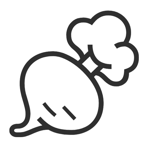 Root Vegetable as drawn by Noto Emoji in 16.0