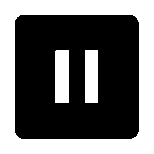 Pause Button as drawn by Noto Emoji in 16.0