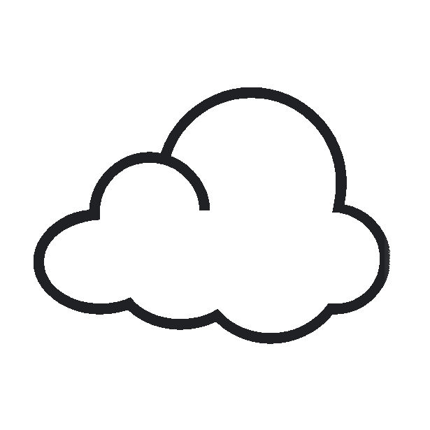 Cloud as drawn by Noto Emoji in 16.0