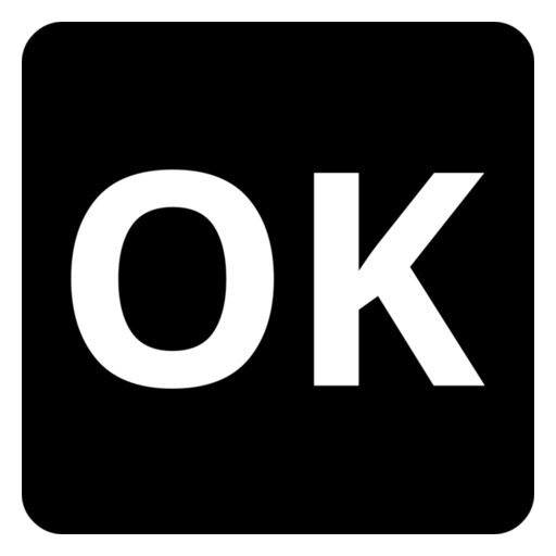 Pulsante OK as drawn by Noto Emoji in 17.0