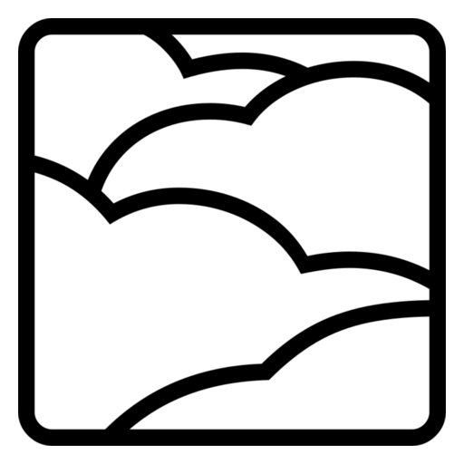 Fog as drawn by Noto Emoji in 17.0