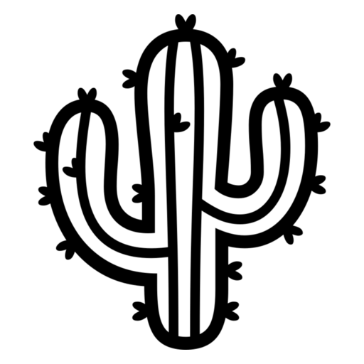 Cactus as drawn by Noto Emoji in 17.0