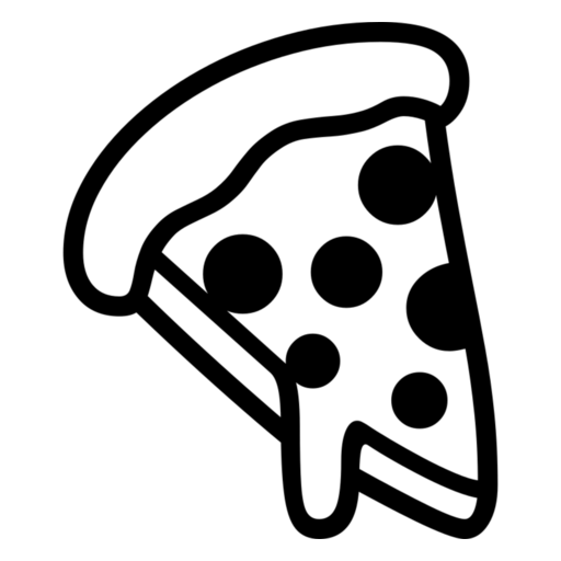 Pizza as drawn by Noto Emoji in 17.0