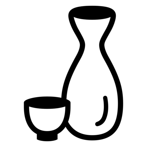 Sake as drawn by Noto Emoji in 17.0