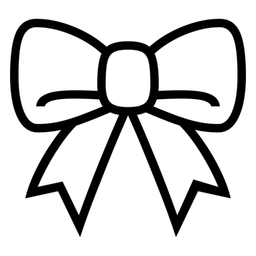 Ribbon as drawn by Noto Emoji in 17.0