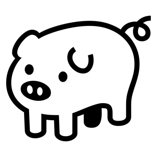 Pig as drawn by Noto Emoji in 17.0