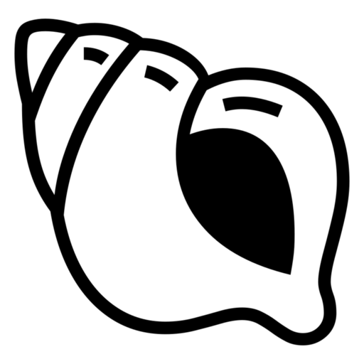 Spiral Shell as drawn by Noto Emoji in 17.0