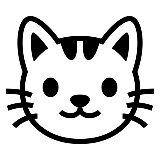 Cat Face as drawn by Noto Emoji in 17.0