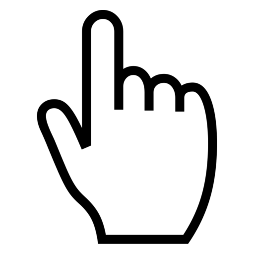 Backhand Index Pointing up as drawn by Noto Emoji in 17.0