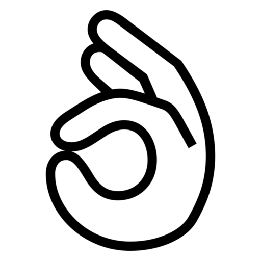 OK Hand as drawn by Noto Emoji in 17.0