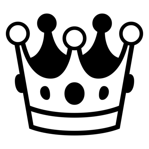 Crown as drawn by Noto Emoji in 17.0