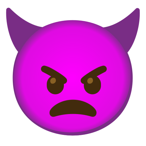 Angry Face with Horns, the design in this release