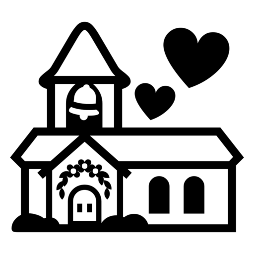 婚礼 as drawn by Noto Emoji in 17.0