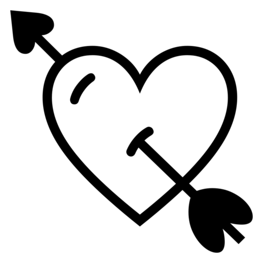 Heart with Arrow as drawn by Noto Emoji in 17.0